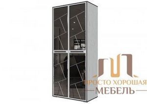 Шкаф универсальный Степ 1 с зеркалами в Химках - himki.ok-mebel.com | фото 1