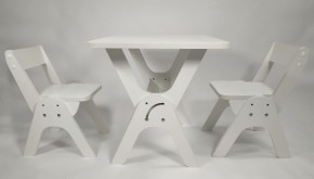Детский растущий стол-парта и два стула Я САМ "Умка-Дуо" (Белый) в Химках - himki.ok-mebel.com | фото