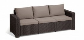 Диван Калифорния (California 3-sofa) коричневый - серо-бежевый в Химках - himki.ok-mebel.com | фото