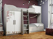 Кровать двухъярусная Грей в Химках - himki.ok-mebel.com | фото
