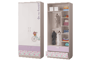 Шкаф для одежды с 2 ящиками Адель в Химках - himki.ok-mebel.com | фото